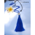 Long Crystal Tassel Necklace Buddha Statue