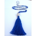 Long Crystal Tassel Necklace Buddha