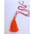 Long Crystal Tassel Necklace Buddha Statue