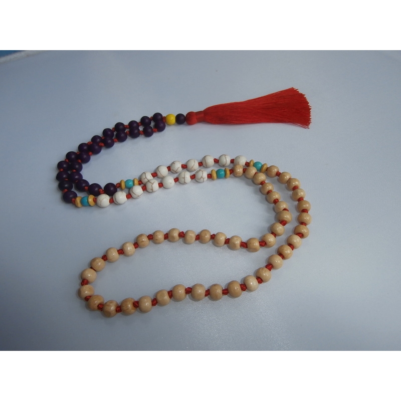 Beaded Long Tassel Necklace, Hand Knotted Tassel Necklaces, Bali Necklaces