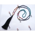 Long Crystal Tassel Necklace