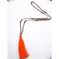 Long Crystal Tassel Necklace