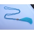 Long Crystal Tassel Necklaces Buddha