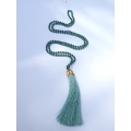 Long Crystal Tassel Necklace