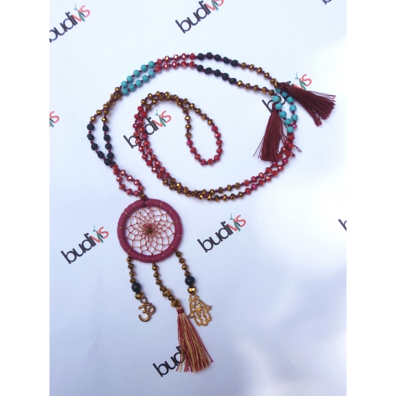 Long Crystal Tassel Necklaces Dreamcatcher