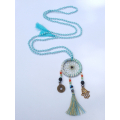 Long Crystal Tassel Necklace Dreamcatcher