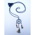 Long Crystal Tassel Necklace Dreamcatcher