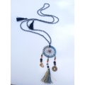 Long Crystal Tassel Necklaces Dreamcatcher