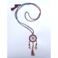 Long Crystal Tassel Necklace Dreamcatcher