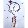 Long Crystal Tassel Necklace Dreamcatcher