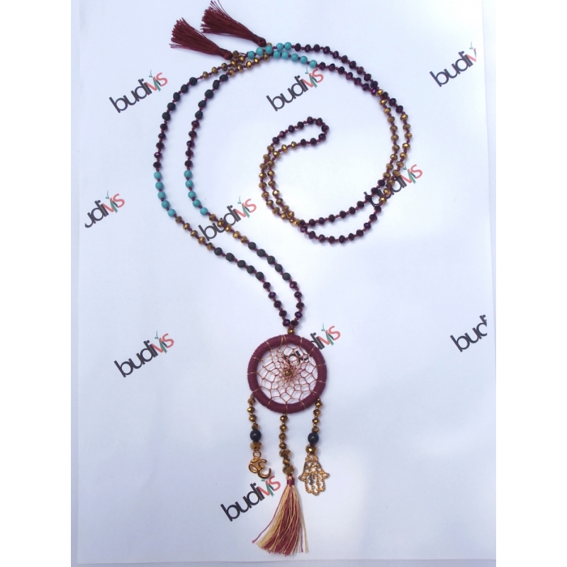 Long Crystal Tassel Necklaces Dreamcatcher