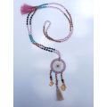 Long Crystal Tassel Necklace Dreamcatcher