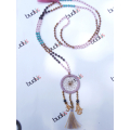 Long Crystal Tassel Necklace Dreamcatcher