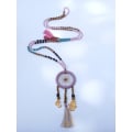 Long Crystal Tassel Necklace Dreamcatcher