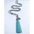 Long Crystal Tassel Necklace