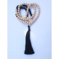 Long Wood Tassel Necklace