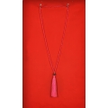 Long Beaded Crystal Tassel Necklaces