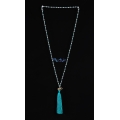 Long Beaded Crystal Tassel Necklace Elephant