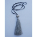 Long Beaded Crystal Tassel Necklaces Elephant