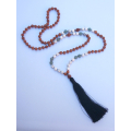 Long Beaded Tassel Necklace Bodhi Seeds