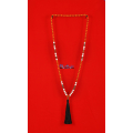 Long Beaded Tassel Necklace Bodhi Seeds