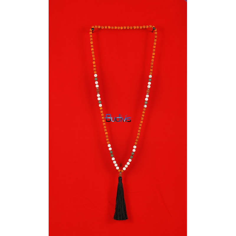 Long Beaded Tassel Necklace Bodhi Seeds