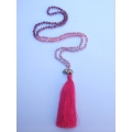 Long Large Crystal Tassel Necklace Elephant