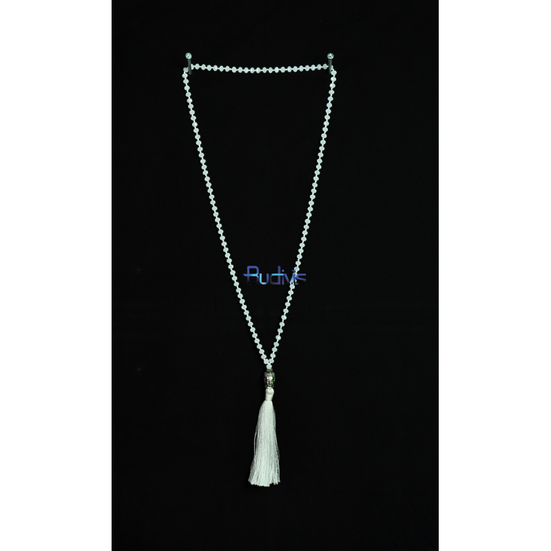 Long Large Crystal Tassel Necklace