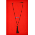 Long Beaded Crystal Tassel Necklace Elephant