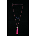 Long Beaded Crystal Tassel Necklace Elephant