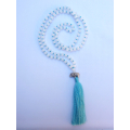 Long Large Crystal Tassel Necklace