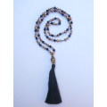 Long Large Crystal Tassel Necklace