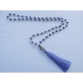 Long Large Crystal Tassel Necklace