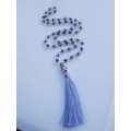 Long Large Crystal Tassel Necklace