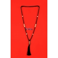 Long Large Crystal Tassel Necklace Pearl