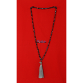 Long Large Crystal Tassel Necklace