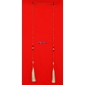 Long Beaded Crystal Lariat Tassel Necklace