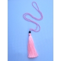 Lava Long Beaded Tassel Necklace