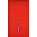 Lava Long Beaded Tassel Necklace