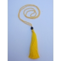 Lava Long Beaded Multi-Tassel Necklace