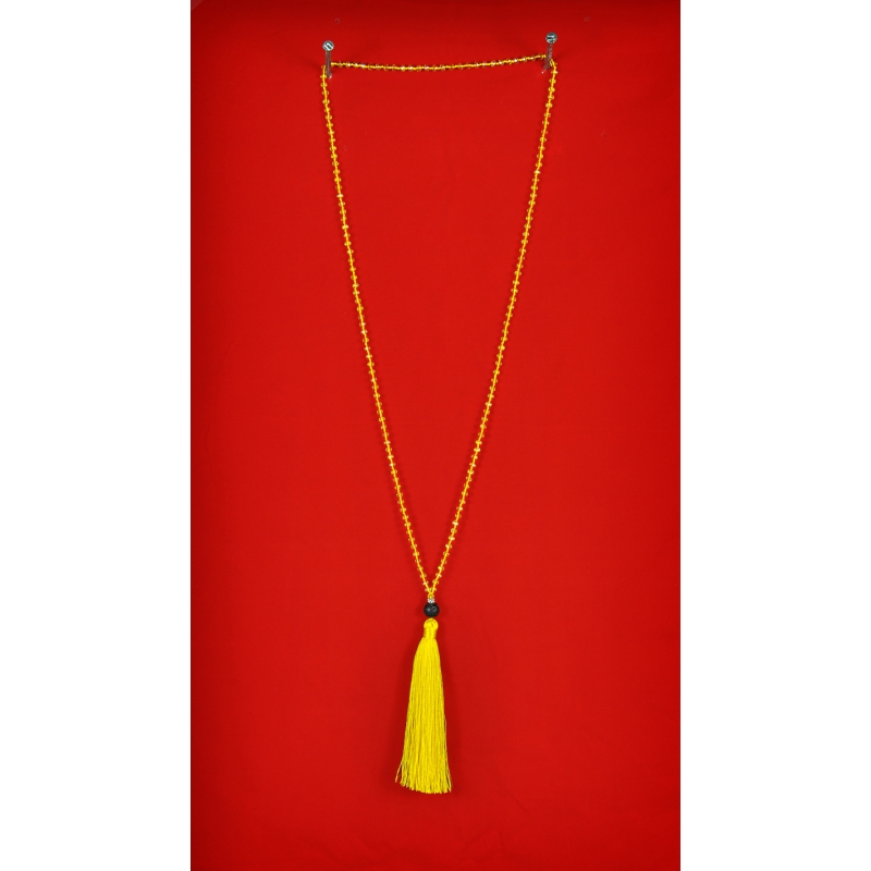 Lava Long Beaded Multi-Tassel Necklace