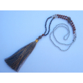 Bohemian Tassel Necklace Gemstone