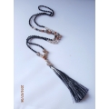 Bohemian Style Multi-Fringe Long Necklace