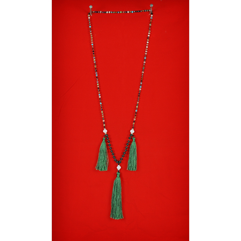 Bohemian Style Multi-Tassel Necklace (Handmade)