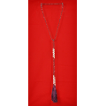 Long Beaded Lariat Tassel Necklace Freshwater