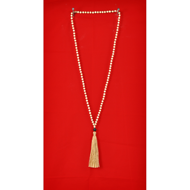 Wooden Tassel Necklaces with Lava