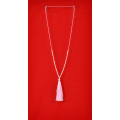 Long Tassel Necklace With Mini Pearls