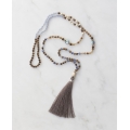 Boho Chic Tassel Necklace Knotted