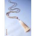 Bohemian Tassel Necklace Mini Pearls