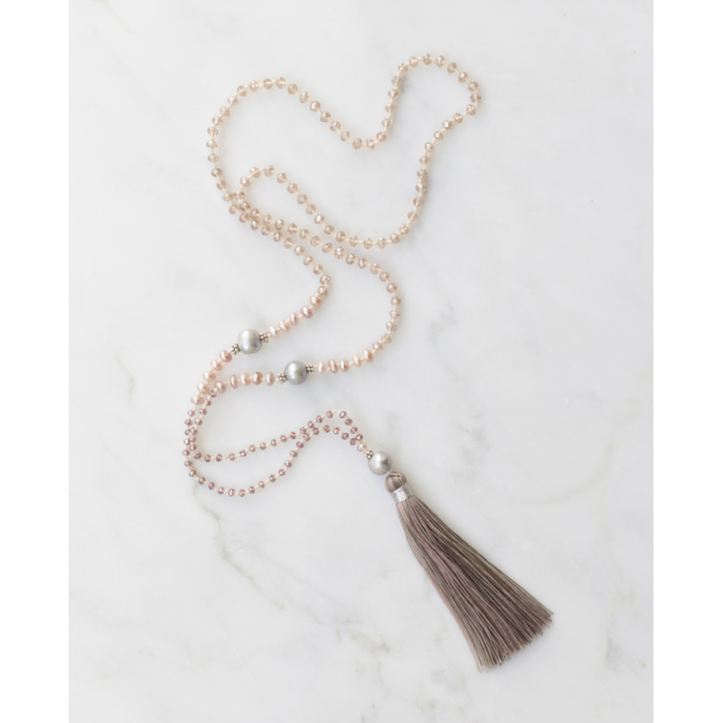 Bohemian Mini Pearl Tassel Necklace Fashion